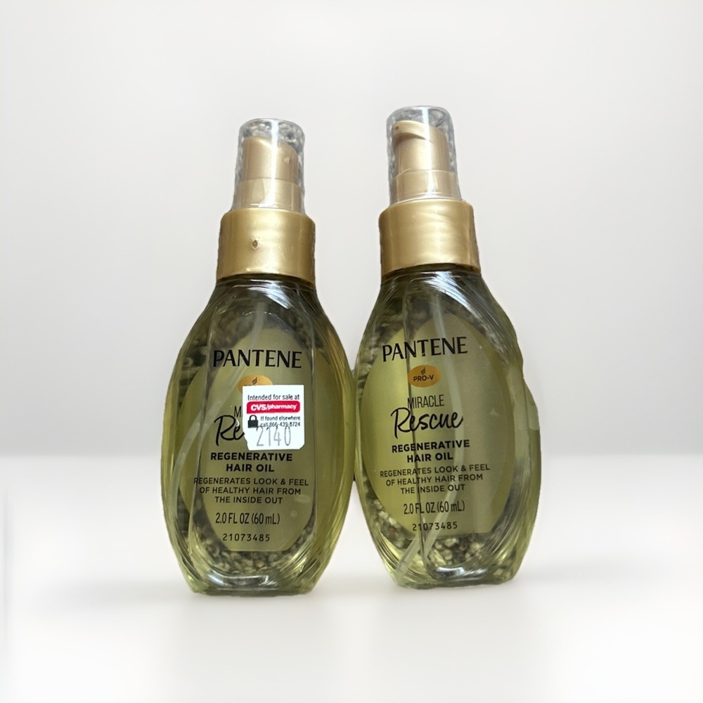 Pantene Miracle Rescue Regenerative Hair Oil, 2 Fl Oz Lot Of 2